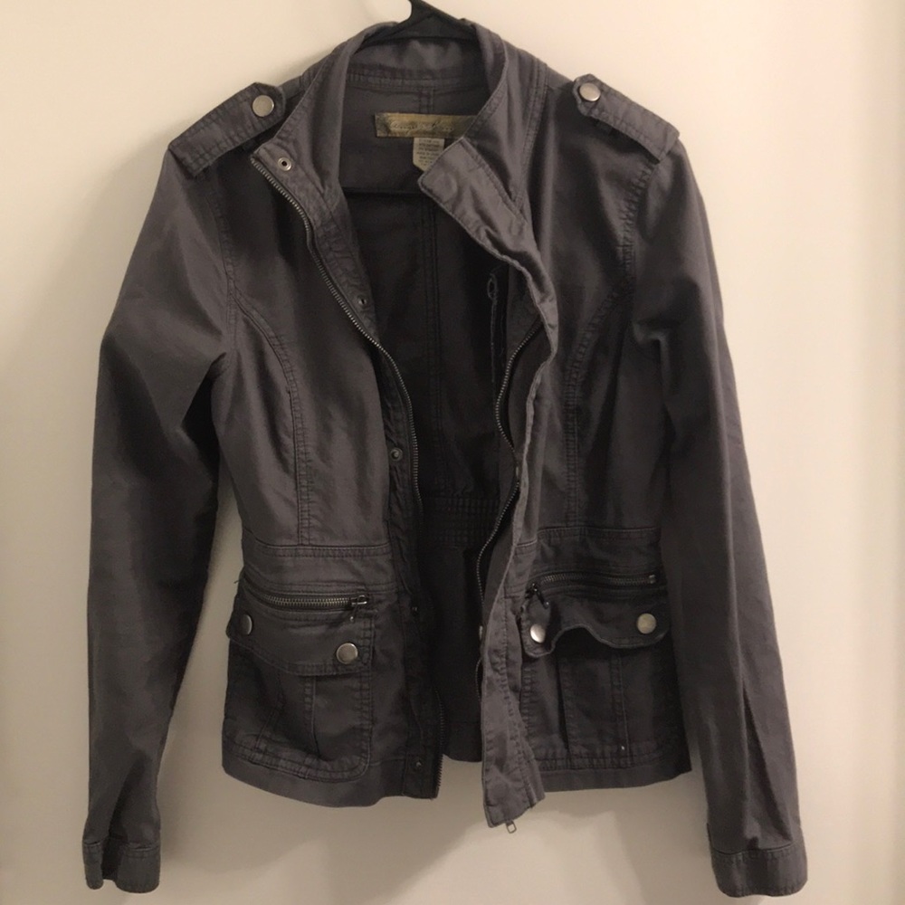 Grey cargo jacket